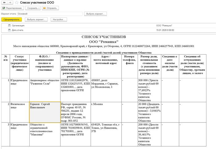 Подготовка документов