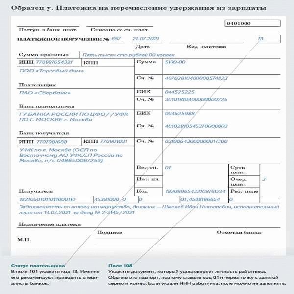 Что такое платежка на алименты и как она работает